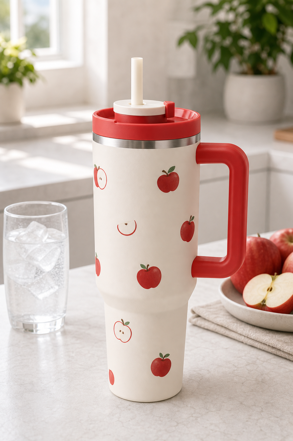 BigSip 1L Handle Cold Tumbler - Red Apple 1L