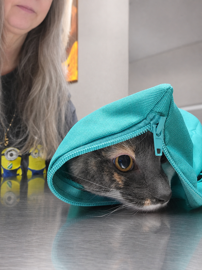 sarafinds-ai-calmcarry-v2-7: CalmCarry Cat Sling — zipper opening detail