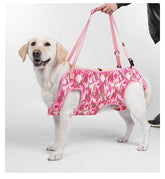 Hunde-Hebegeschirr in Rosa Camouflage an einem Hund