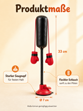 PawPunch cat boxing toy dimensions: approximately 33 cm high with 7 cm suction base