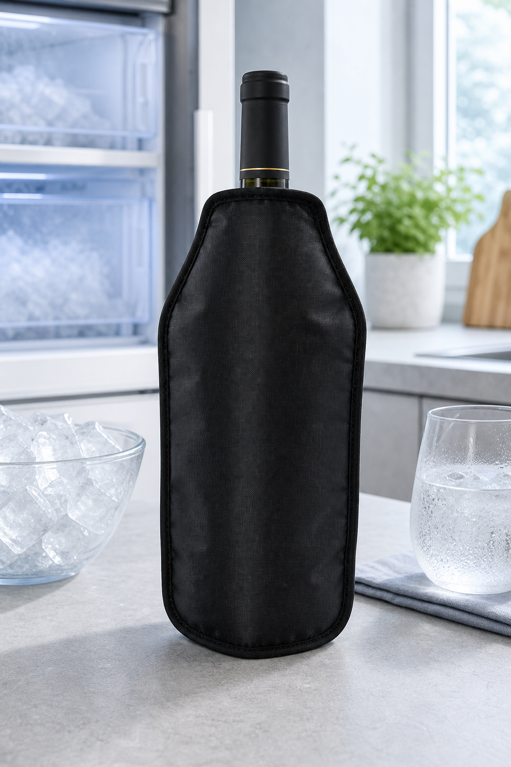 VinoChill Gel Bottle Cooling Sleeve - Deep-Freeze Soft Gel