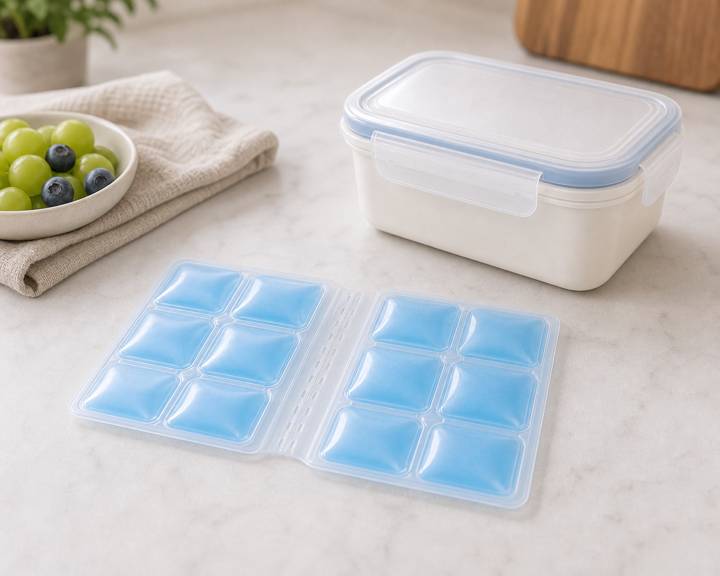FrostFlex Reusable Slim Ice Pack Sheets - Double-Perforated 100 ml