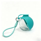 TrailSip Blue Plastic portable dog water bottle with carry strap