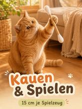 Kauen & Spielen – Katzenminze-Spielzeug, 15 cm je Spielzeug