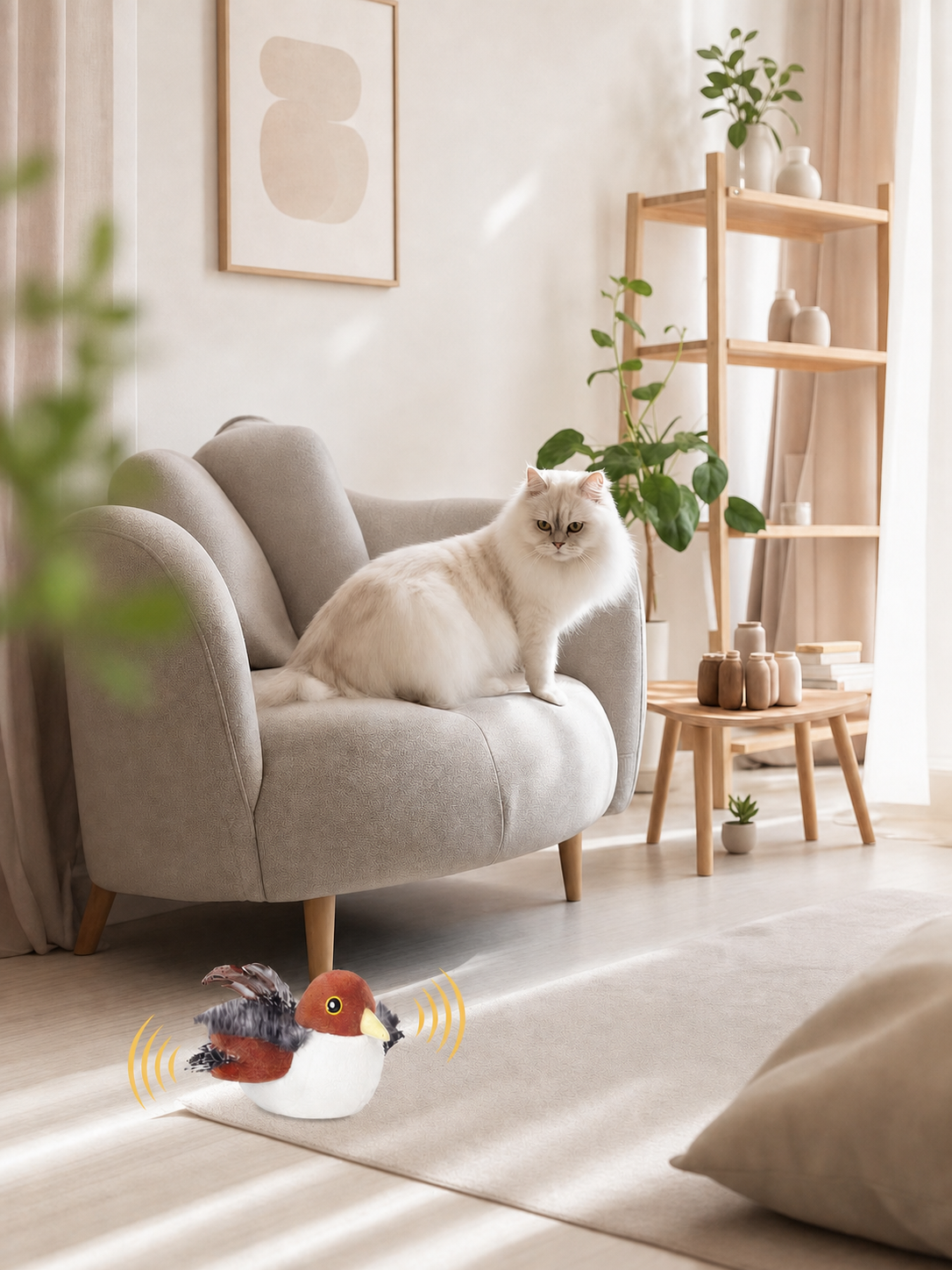 ChirpWing Interactive Bird Cat Toy — portrait hero