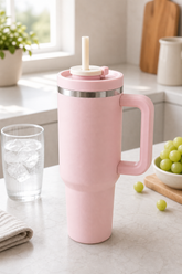 BigSip 1L Handle Cold Tumbler - Pink 900 ml