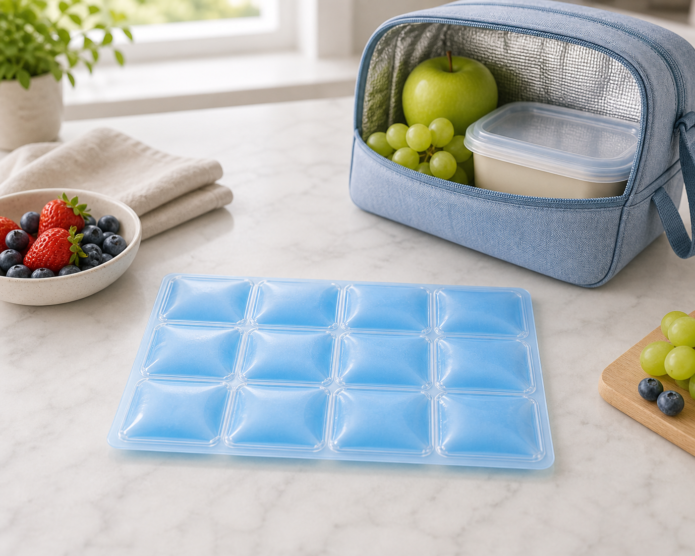 FrostFlex Reusable Slim Ice Pack Sheets - 12-Cell