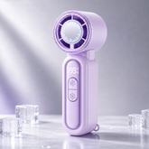Lavender Purple handheld cooling fan