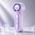 Lavender Purple handheld cooling fan