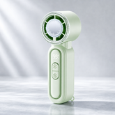 Mint Green handheld cooling fan