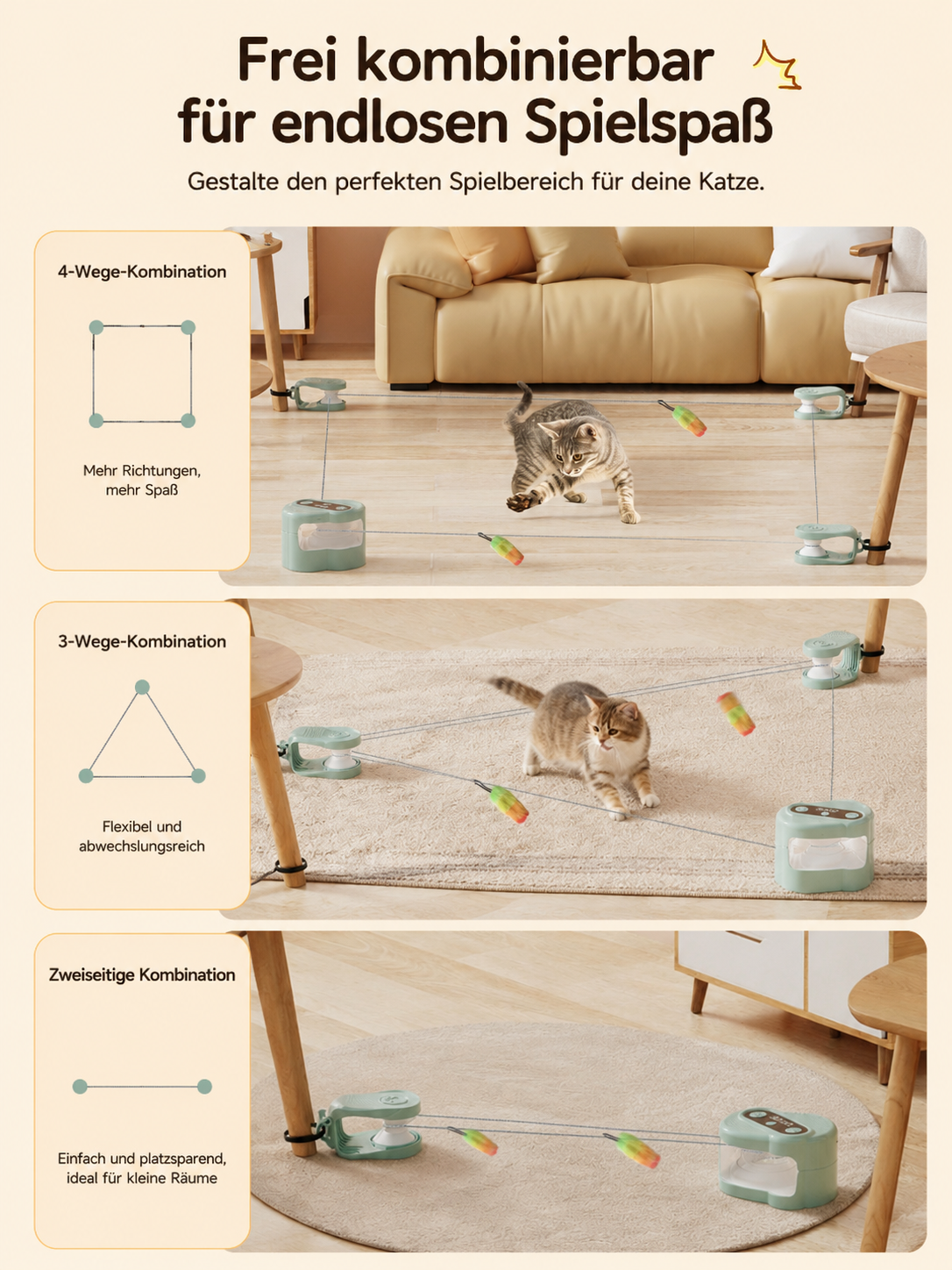 FeatherLoop gioco automatico per gatti con piuma