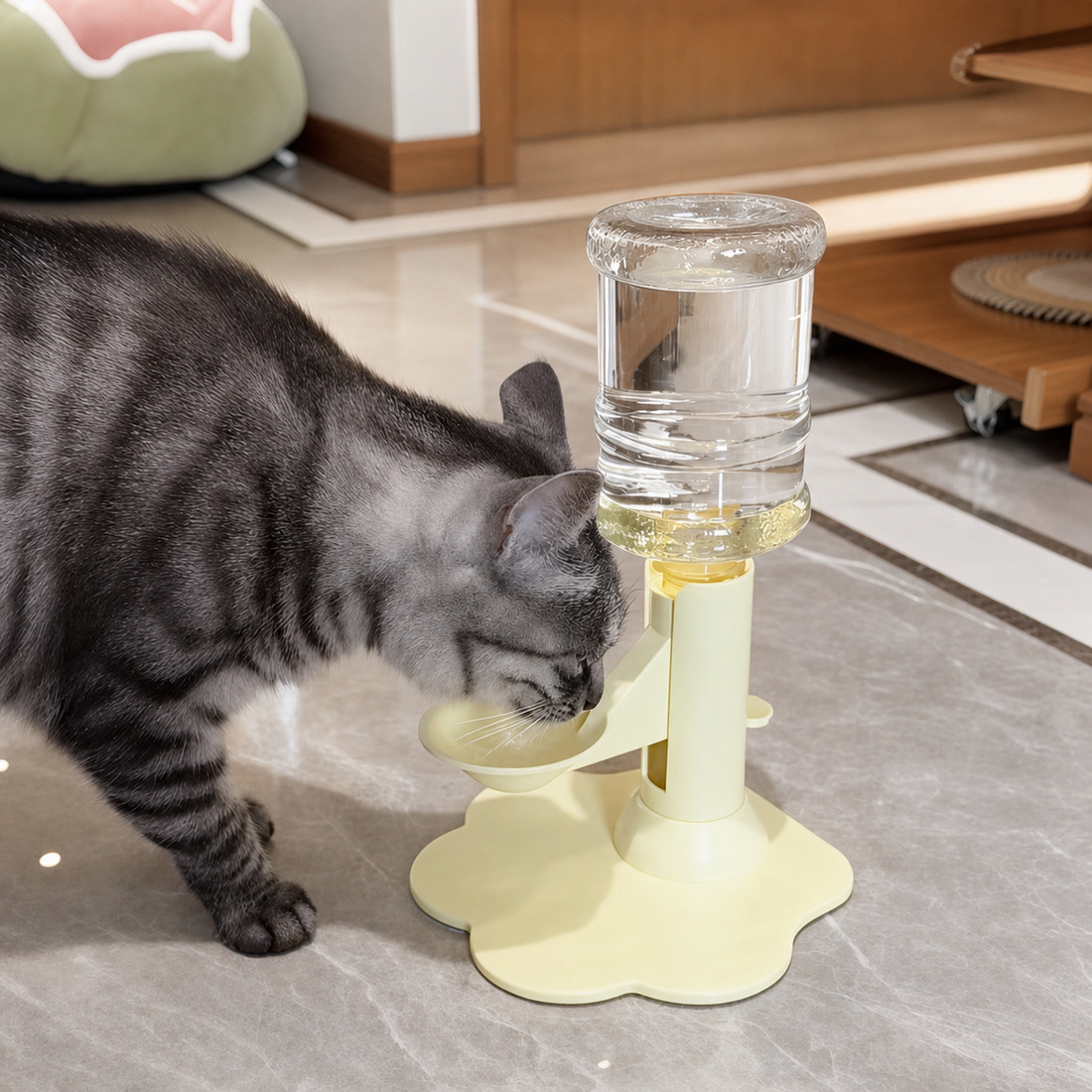 PetalFlow Gravity Cat Water Stand — premium lifestyle 02